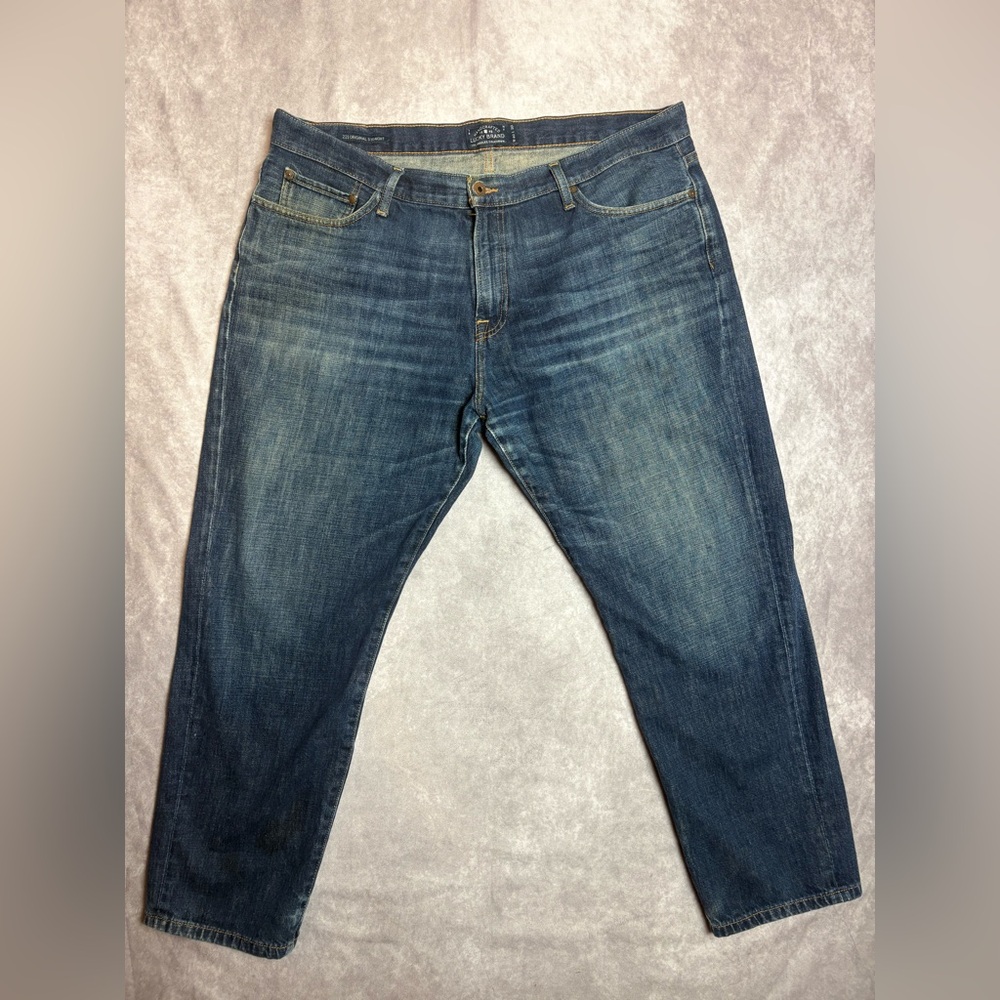 Men’s Lucky Brand 221 Original Straight Dark Wash Denim Jeans W 40 x 30 L